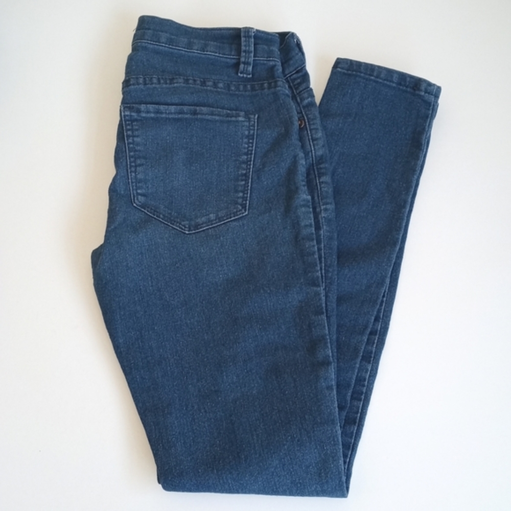 Forever 21 Low Rise Skinny Straight Leg Skinny Jeans Size 24 Indigo Blue - Picture 9 of 11